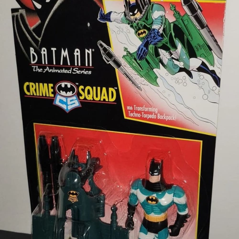 1995 Kenner Batman Animated Series Torpedo Batman Action Figure New Sealed Package Crime Squad